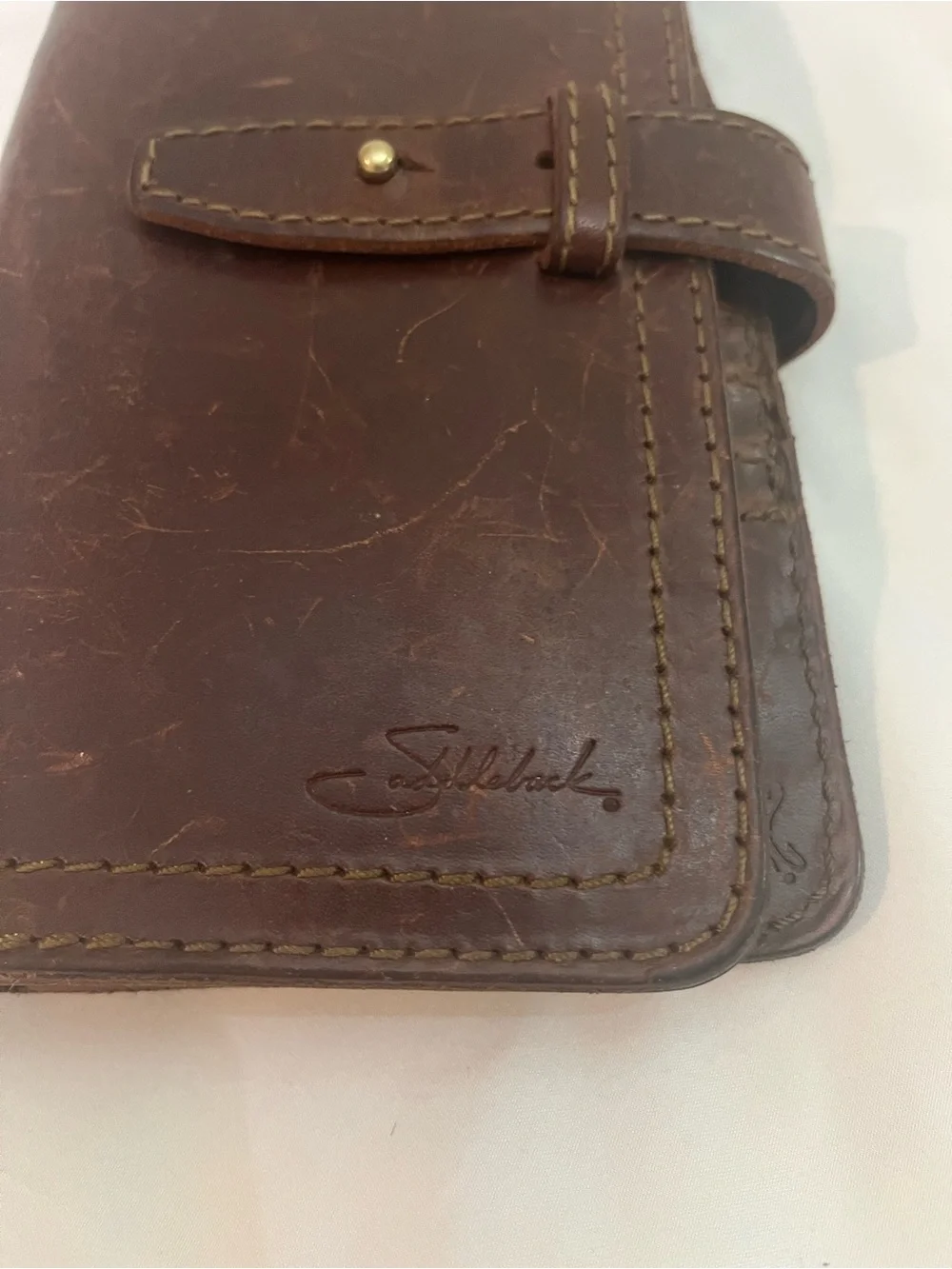Saddleback Leather Big Wallet in Chestnut